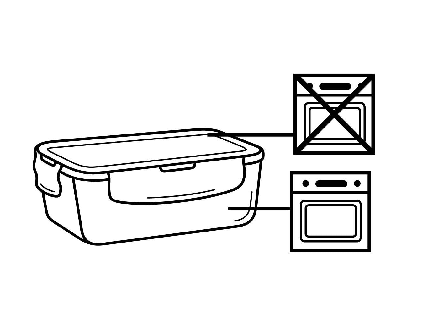 Food Container 8Pc 4Diff Size