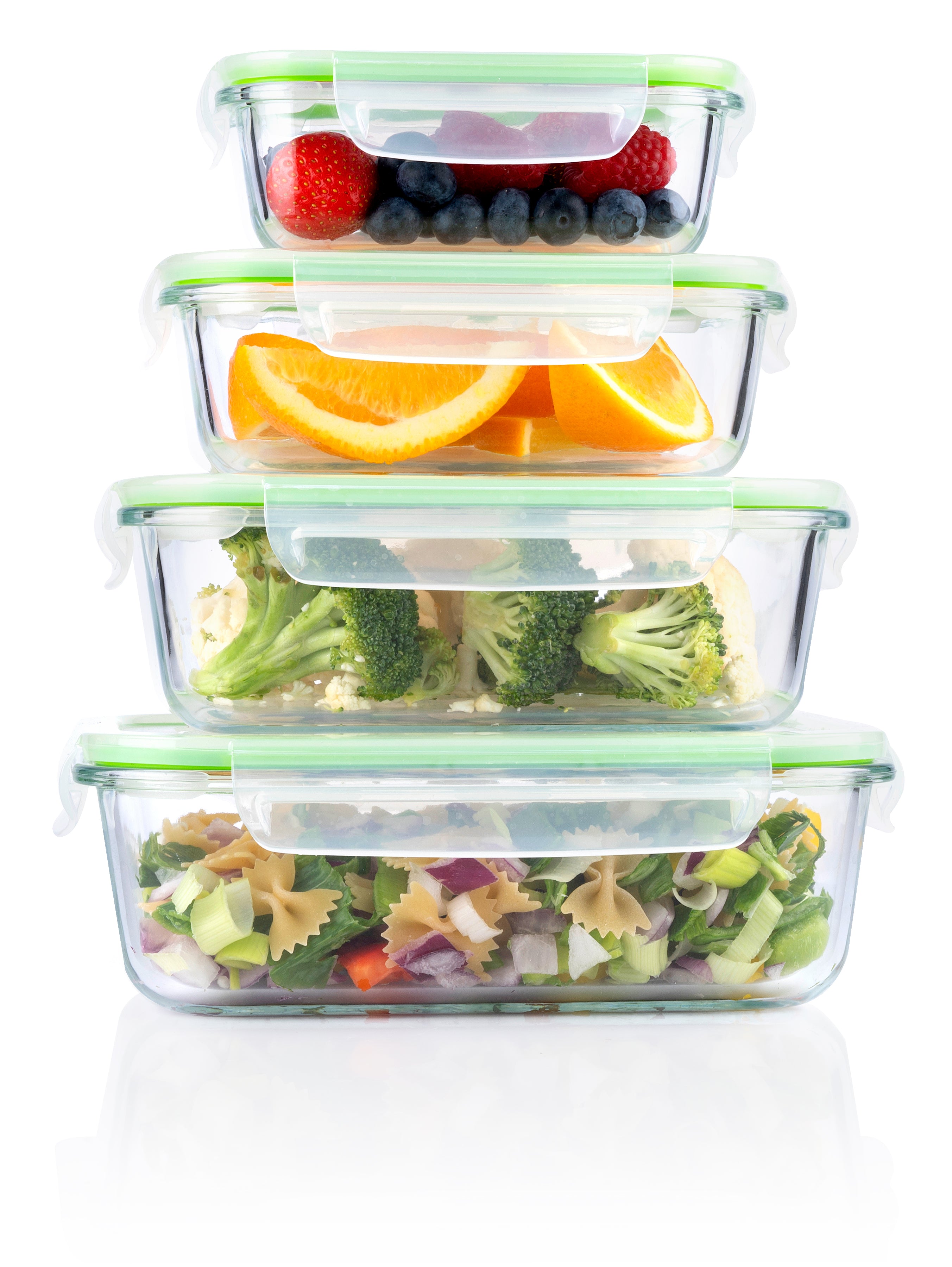 Food Container 8Pc 4Diff Size