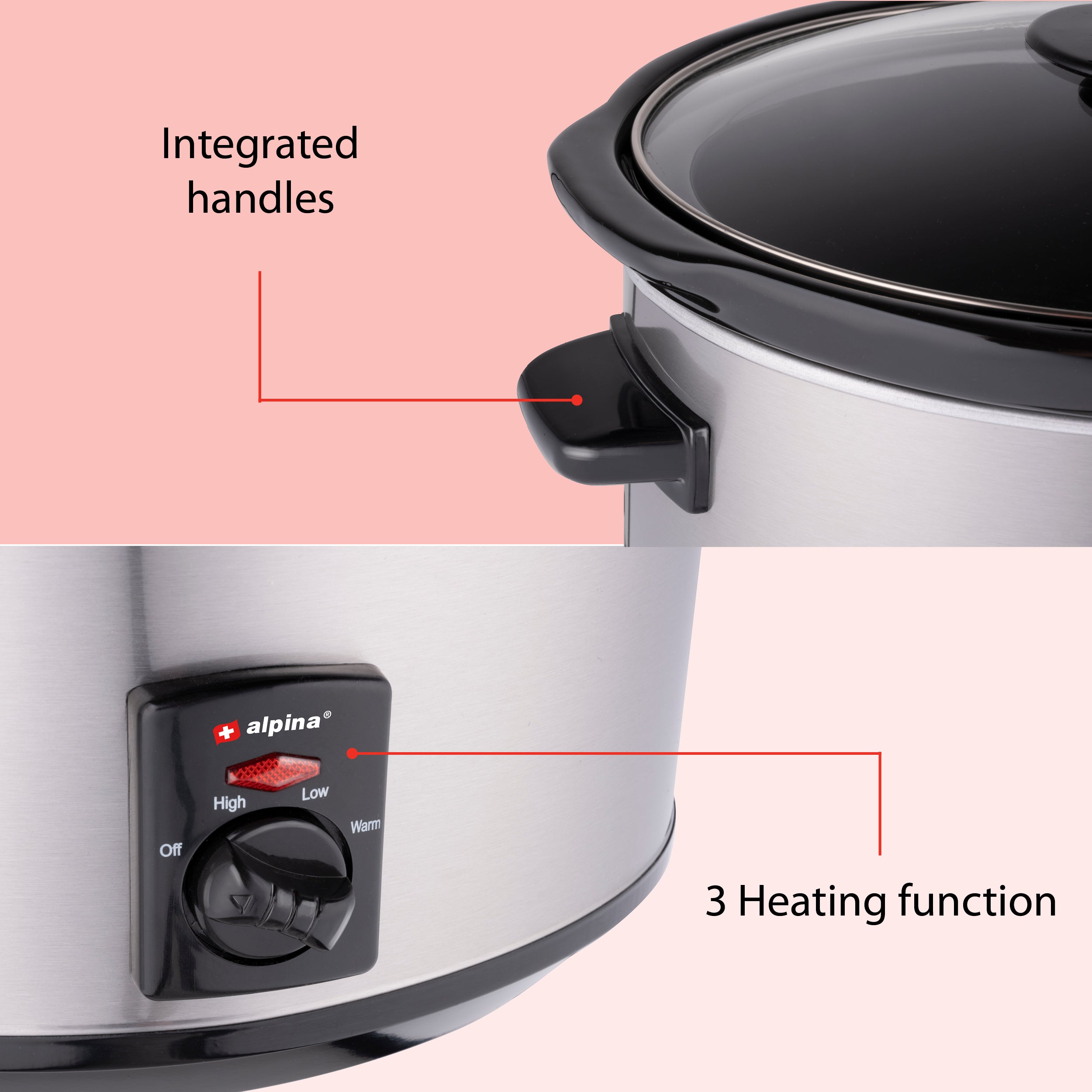Cooker Slow 3.5L 240W Ss