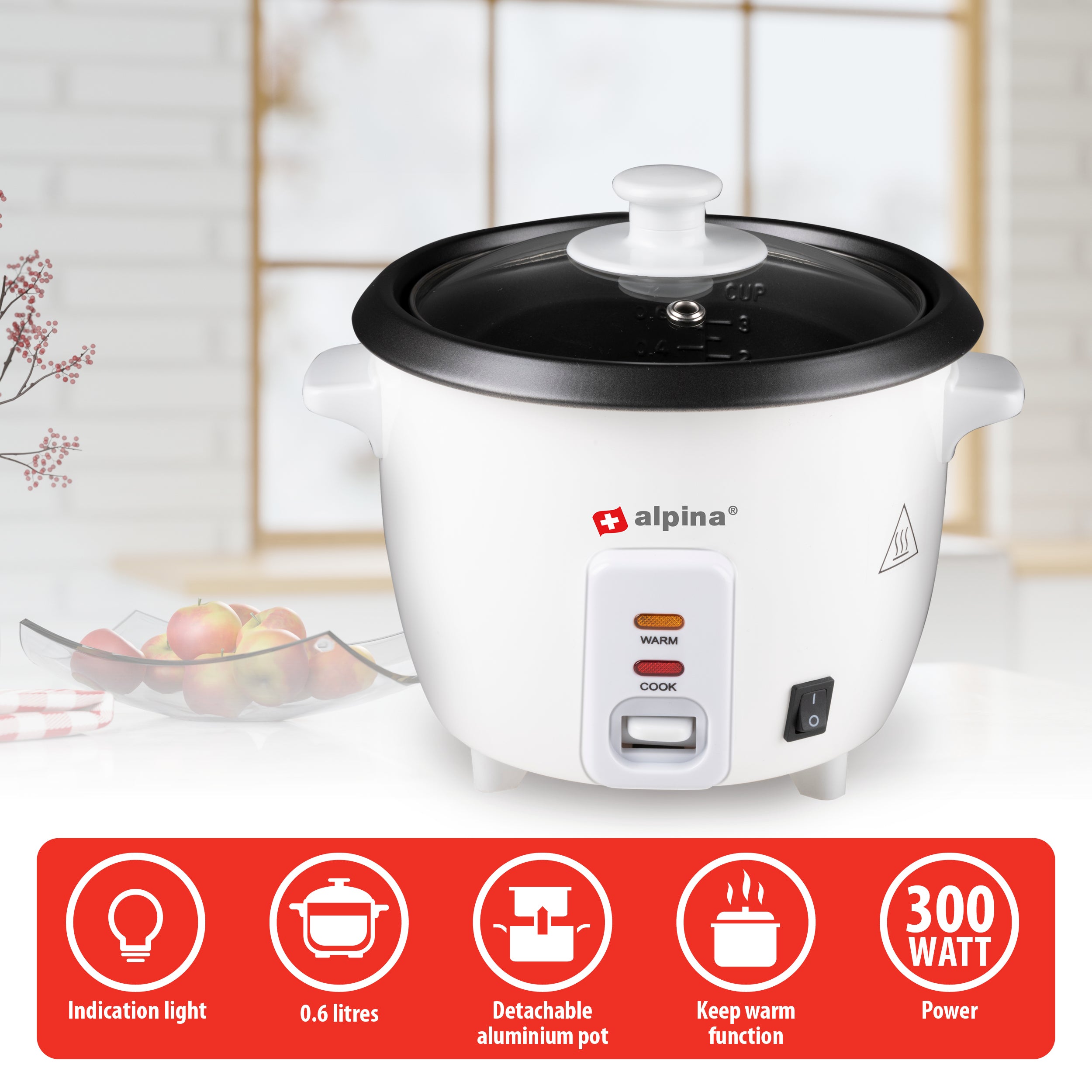 Rice Cooker 0,6L 300W Ab