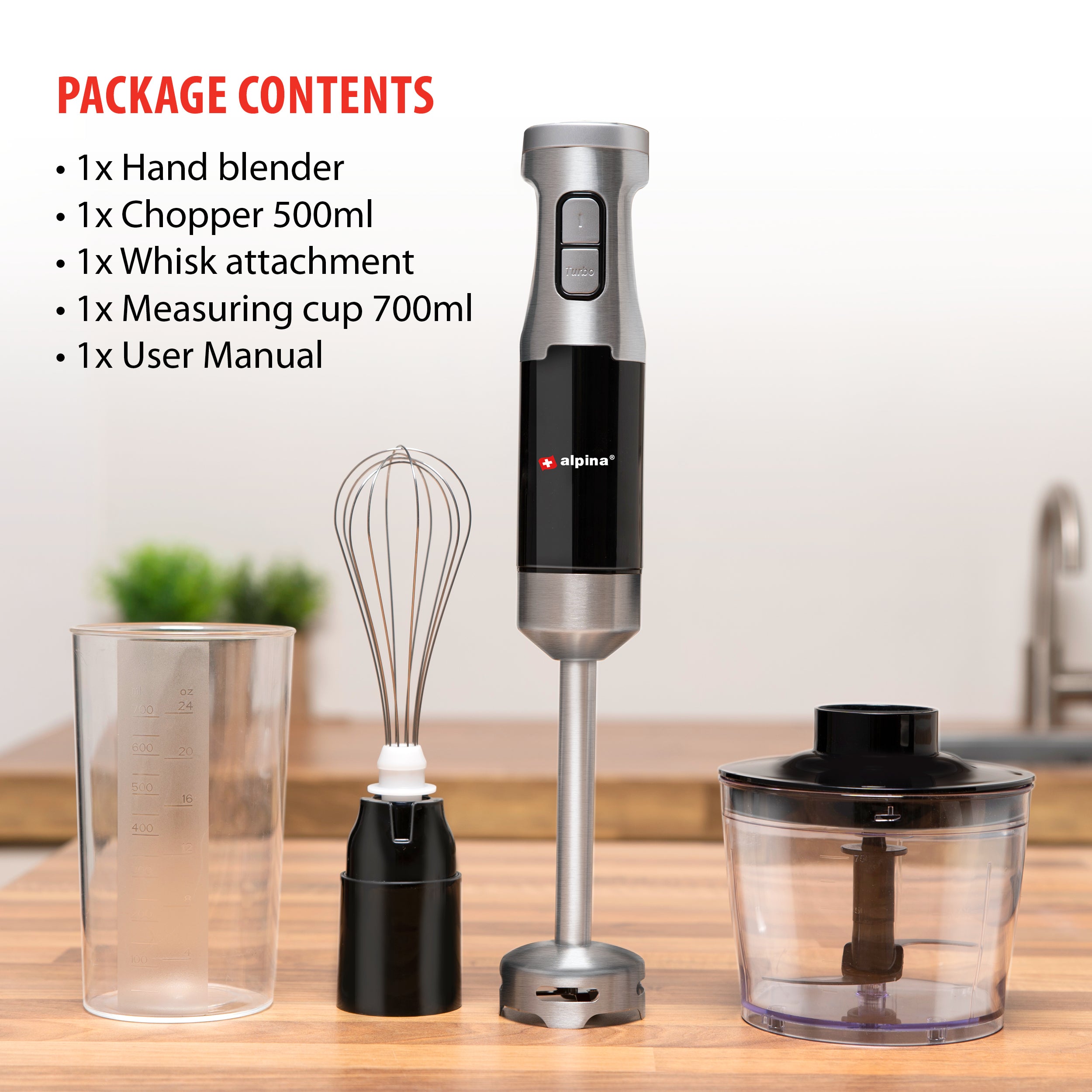 Stick Blender Set 230V Ss 1000W