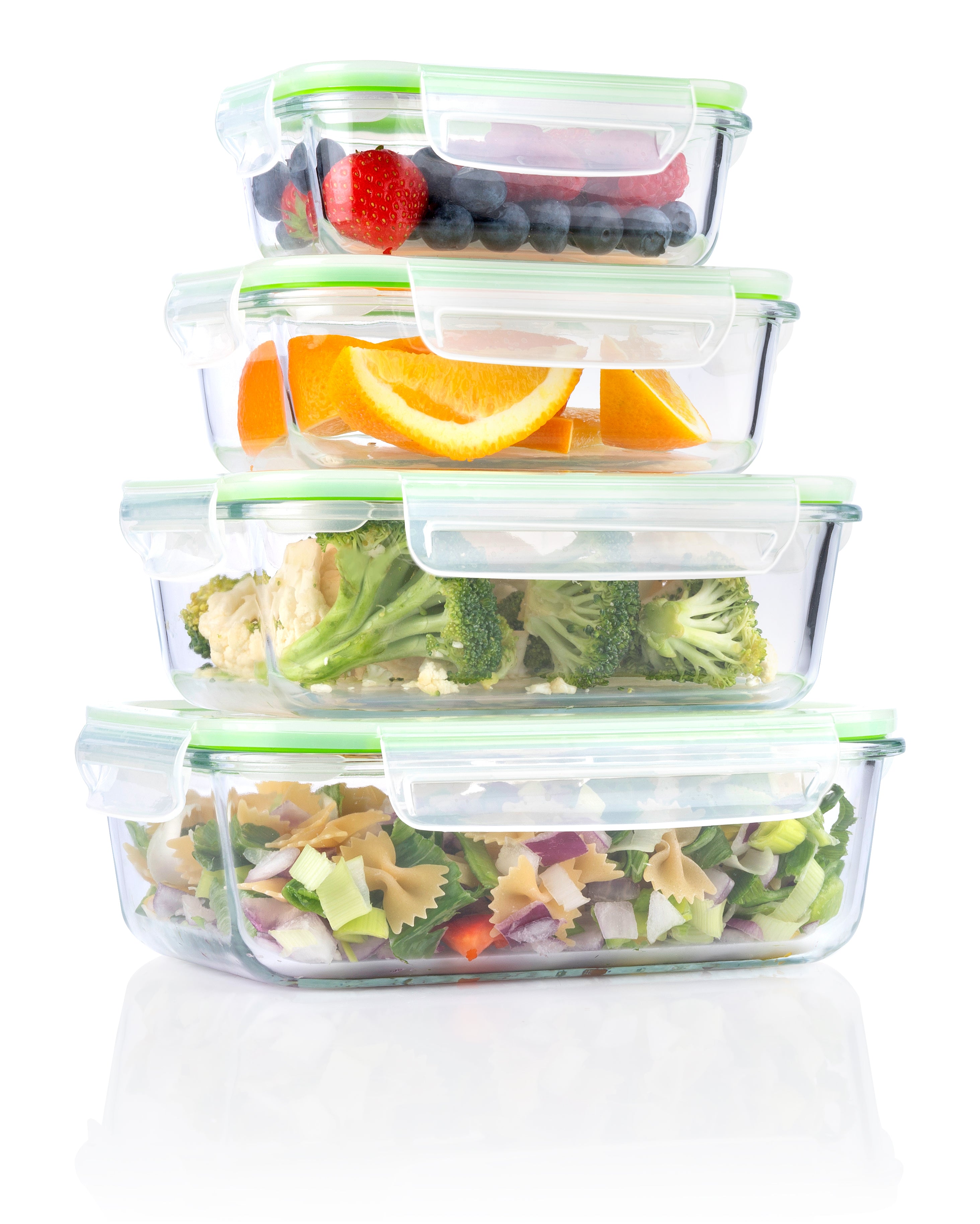 Food Container 8Pc 4Diff Size