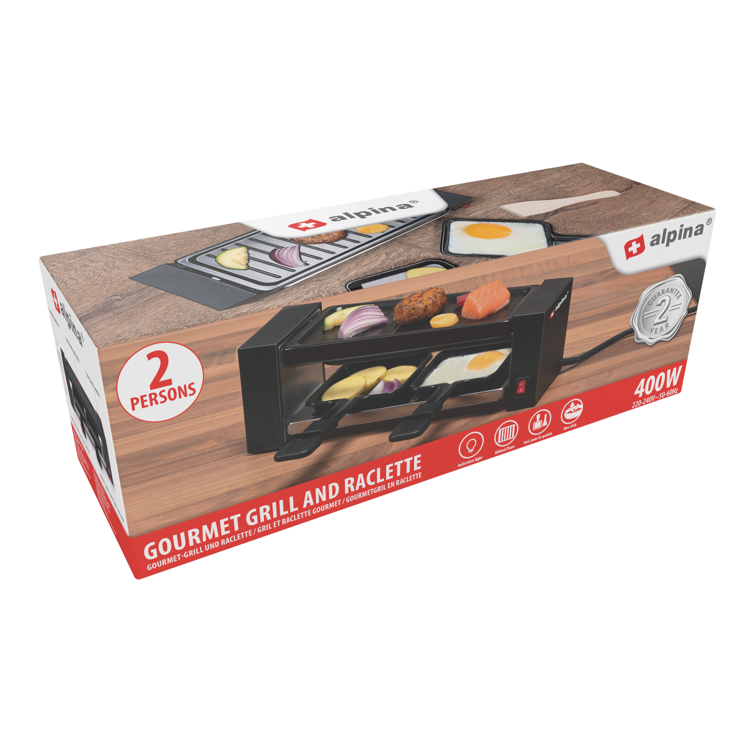Raclette Grill 230V 400W