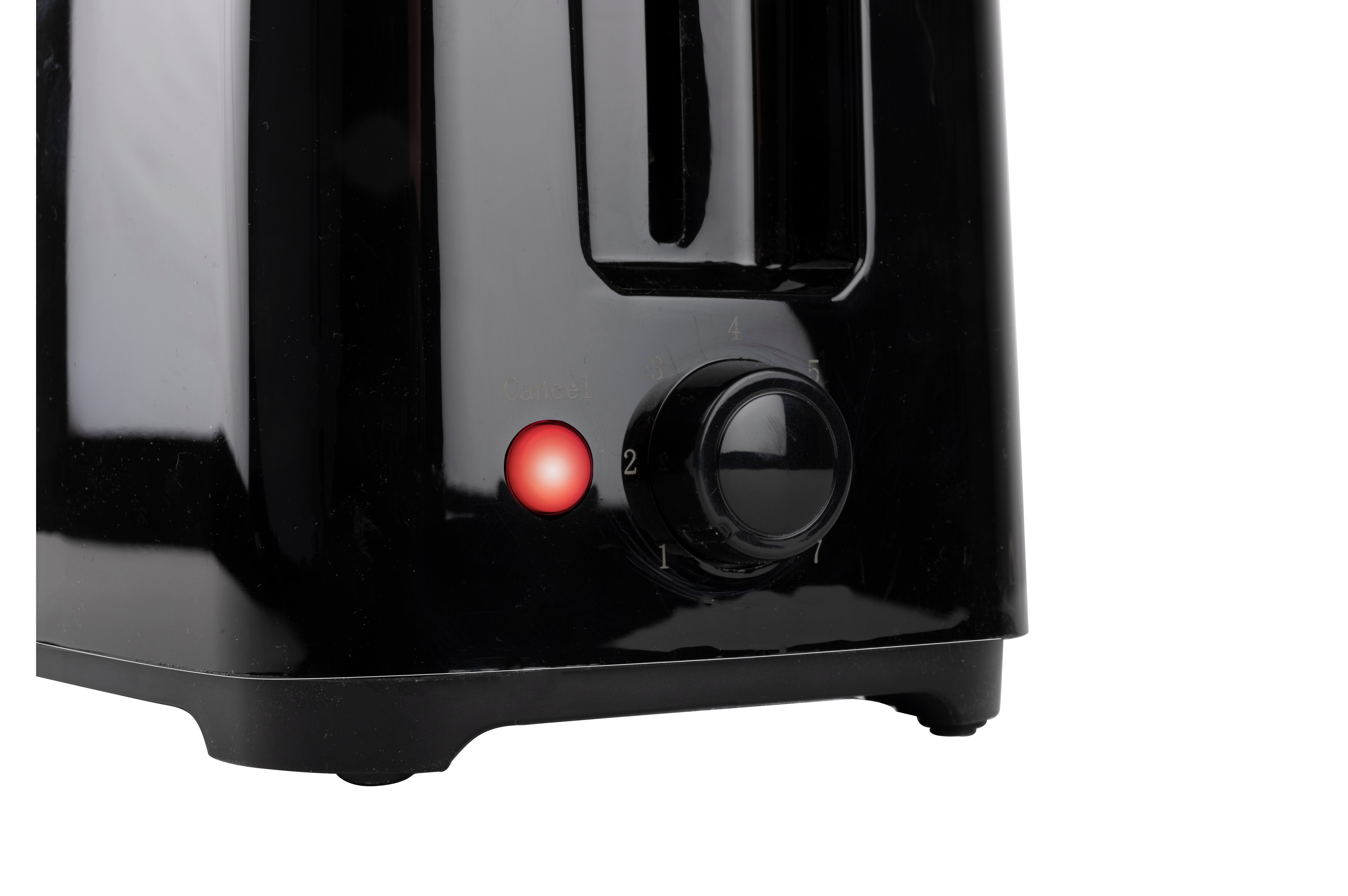 Toaster 700W Pl Black