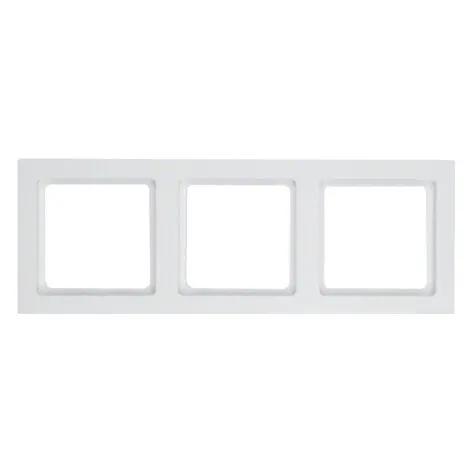 Hager Berker Afdekraam 3-Voudig Q.3 Serie Polar Wit