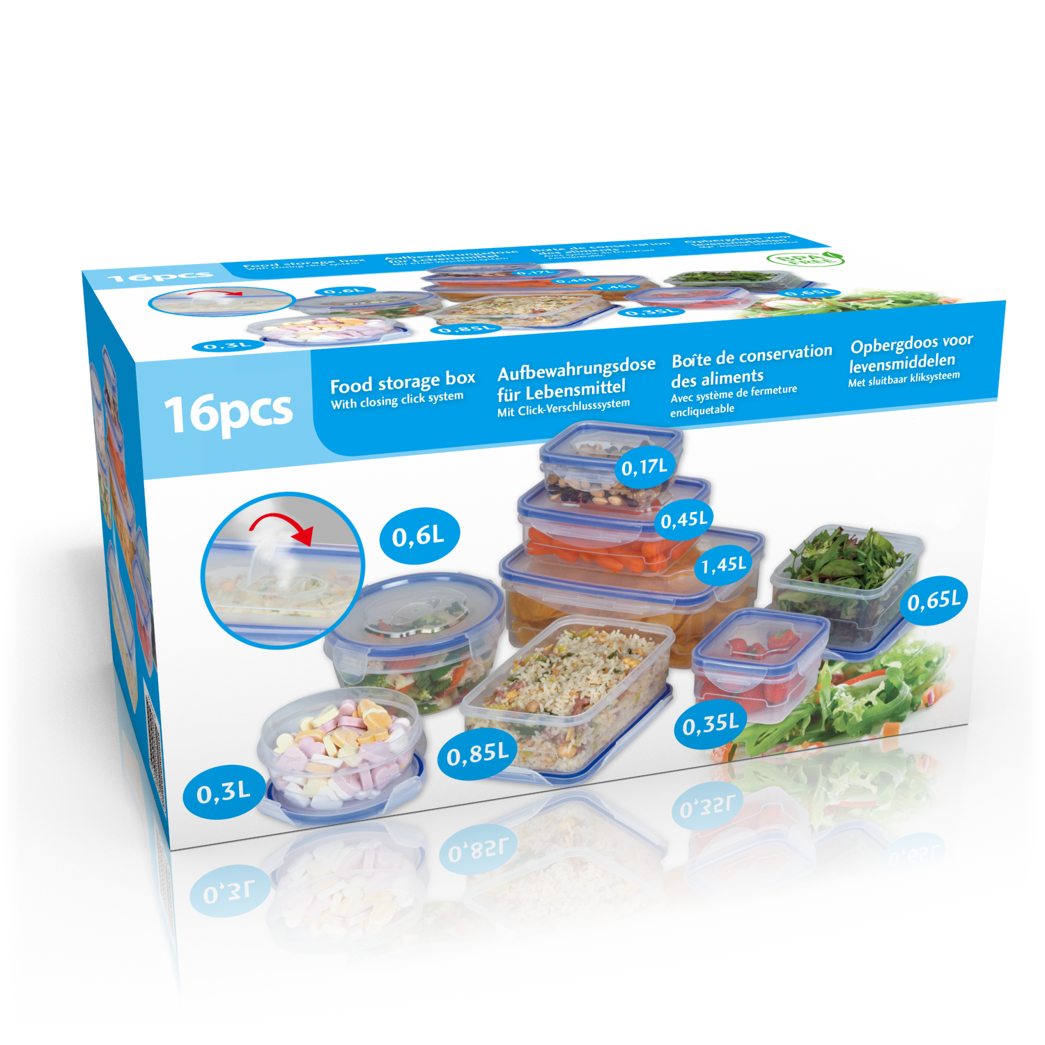 Opbergdoos 16Pcs Pp