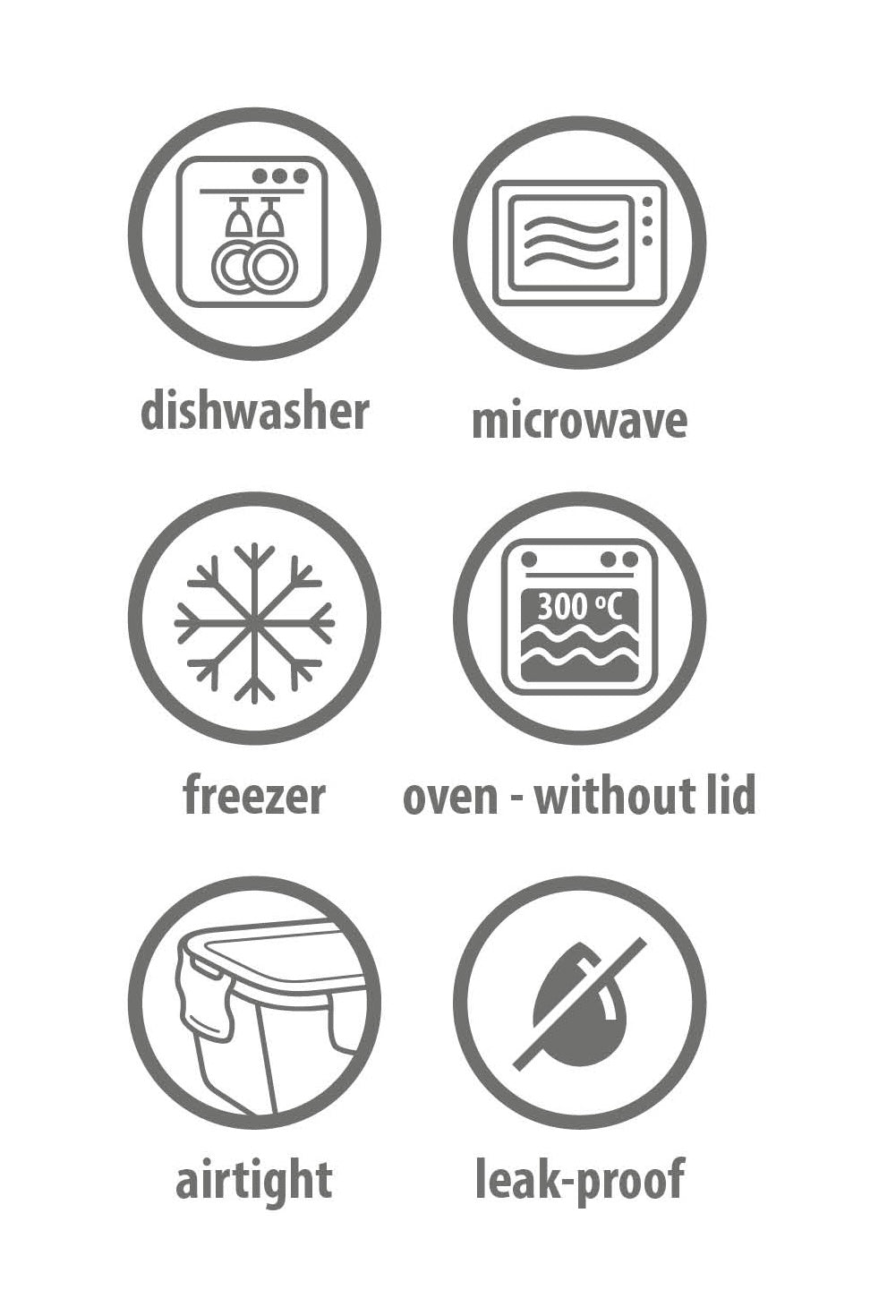 Food Container 8Pc 4Diff Size