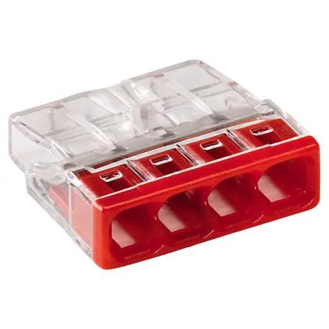 WAGO Lasklem 4-Voudig Compact Type 2273 Verpakt Per 100 Stuks