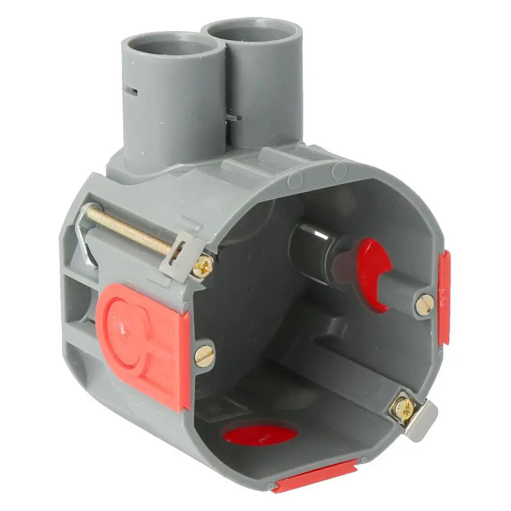 ATTEMA Inbouwdoos 50mm Grijs Holle Wand Zijdelingse Bevestiging