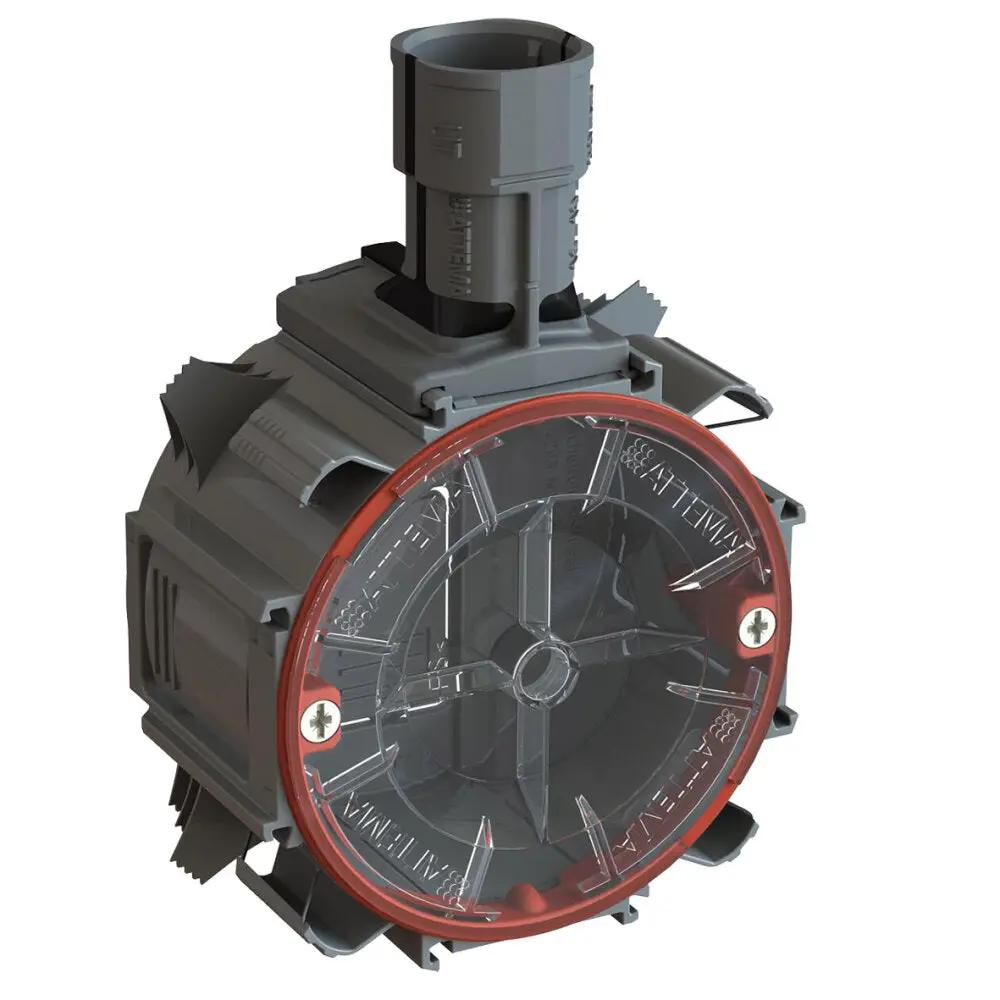 ATTEMA Inbouwdoos U 50 Grijs Met Draaibare Binnenring Voor Horizontale Montage