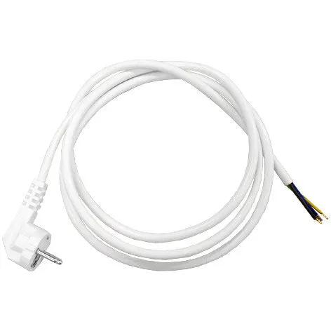 VMVL Aansluitkabel 3x1,5mm2 2000mm Wit Voor Huishoudelijke Apparatuur