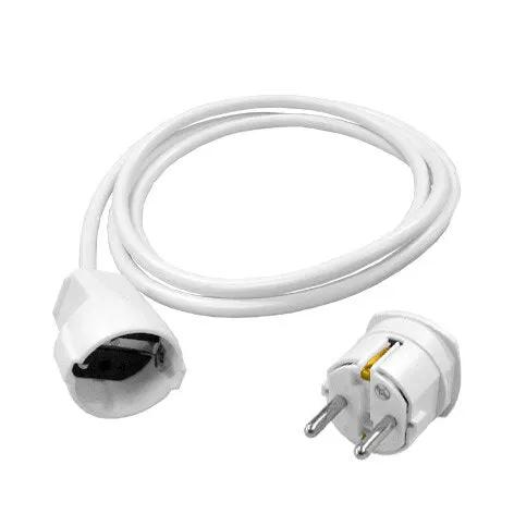 VMVL Verlengkabel 3x1,5mm2 Wit 3000mm Met Contrastekker
