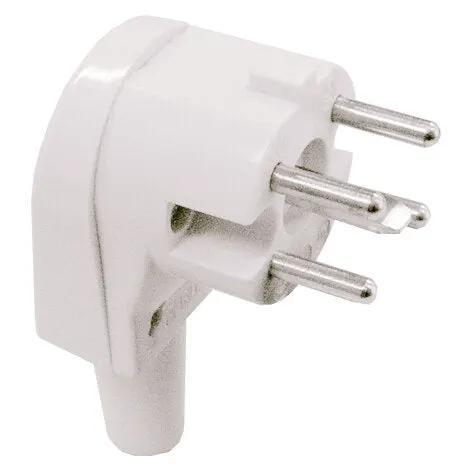 QOMPONENTI Stekker Perilex 5-polig 380V Wit Haaks 16A
