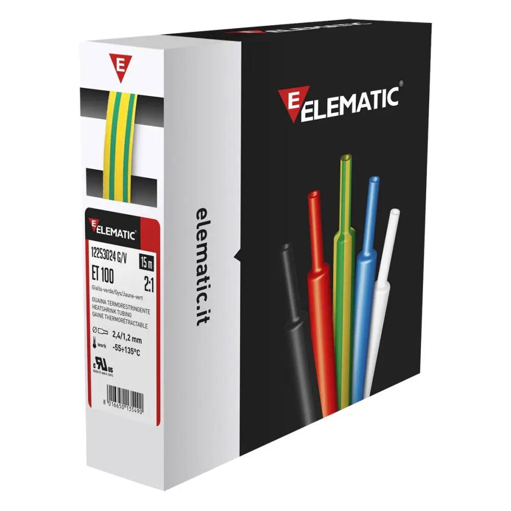 ELEMATIC Krimpkous Box 15 m Zwart 2:1 Krimp 2,4 mm ID