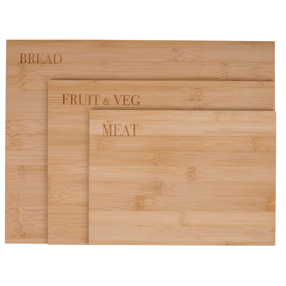 Cut Board 3Pc With Text