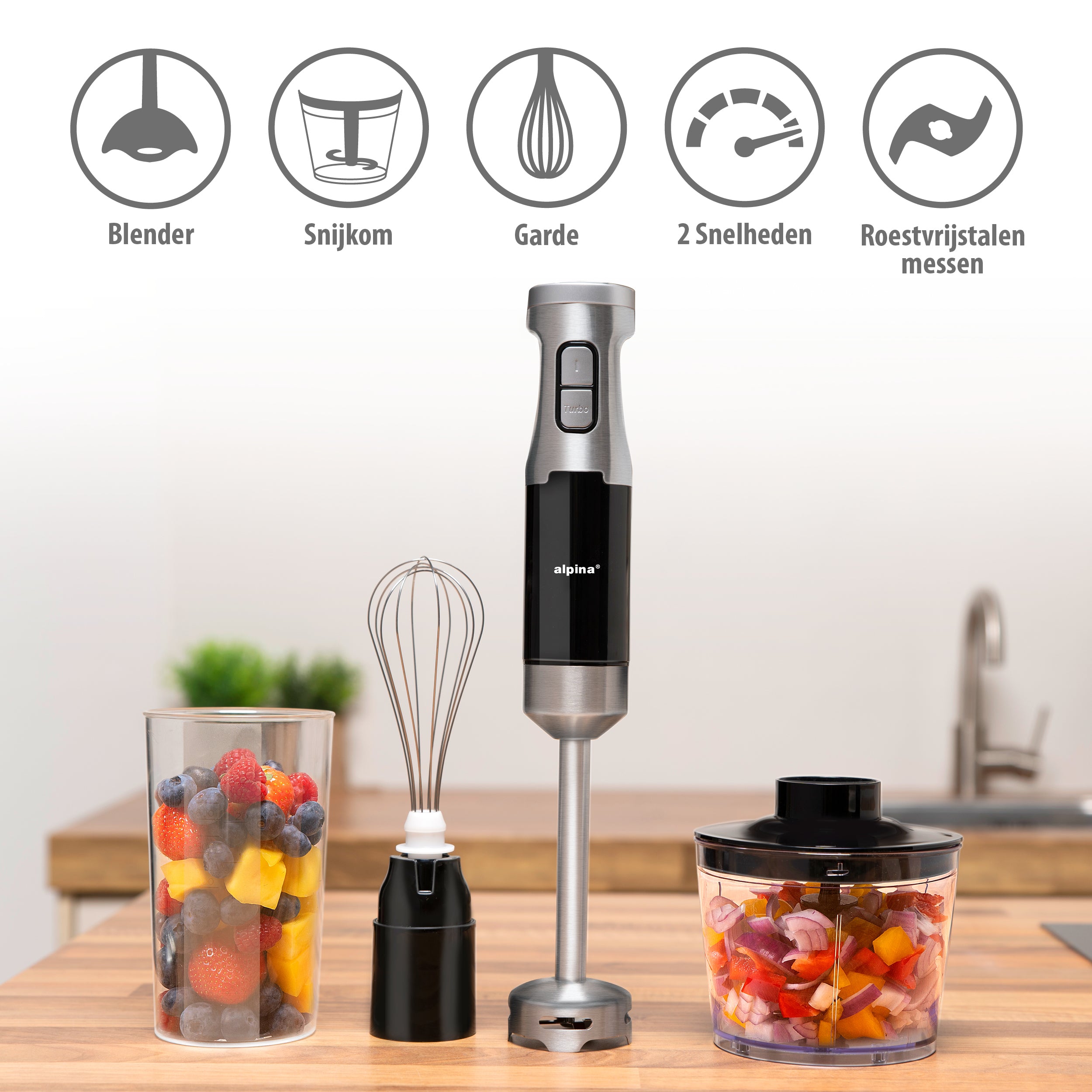 Stick Blender Set 230V Ss 1000W