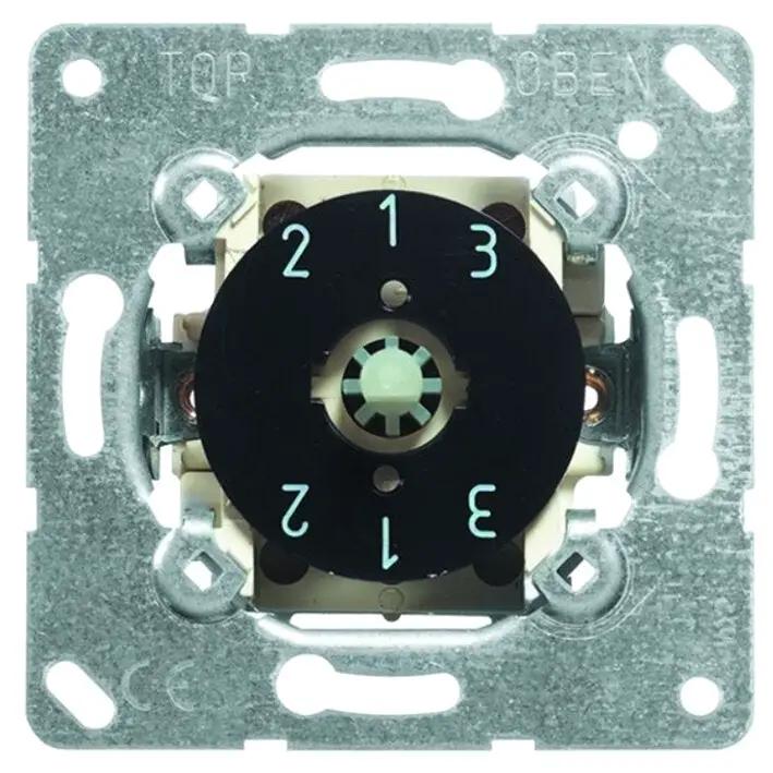 PEHA Ventilatieschakelaar 3-Standen Met Nul Wit RAL 9010
