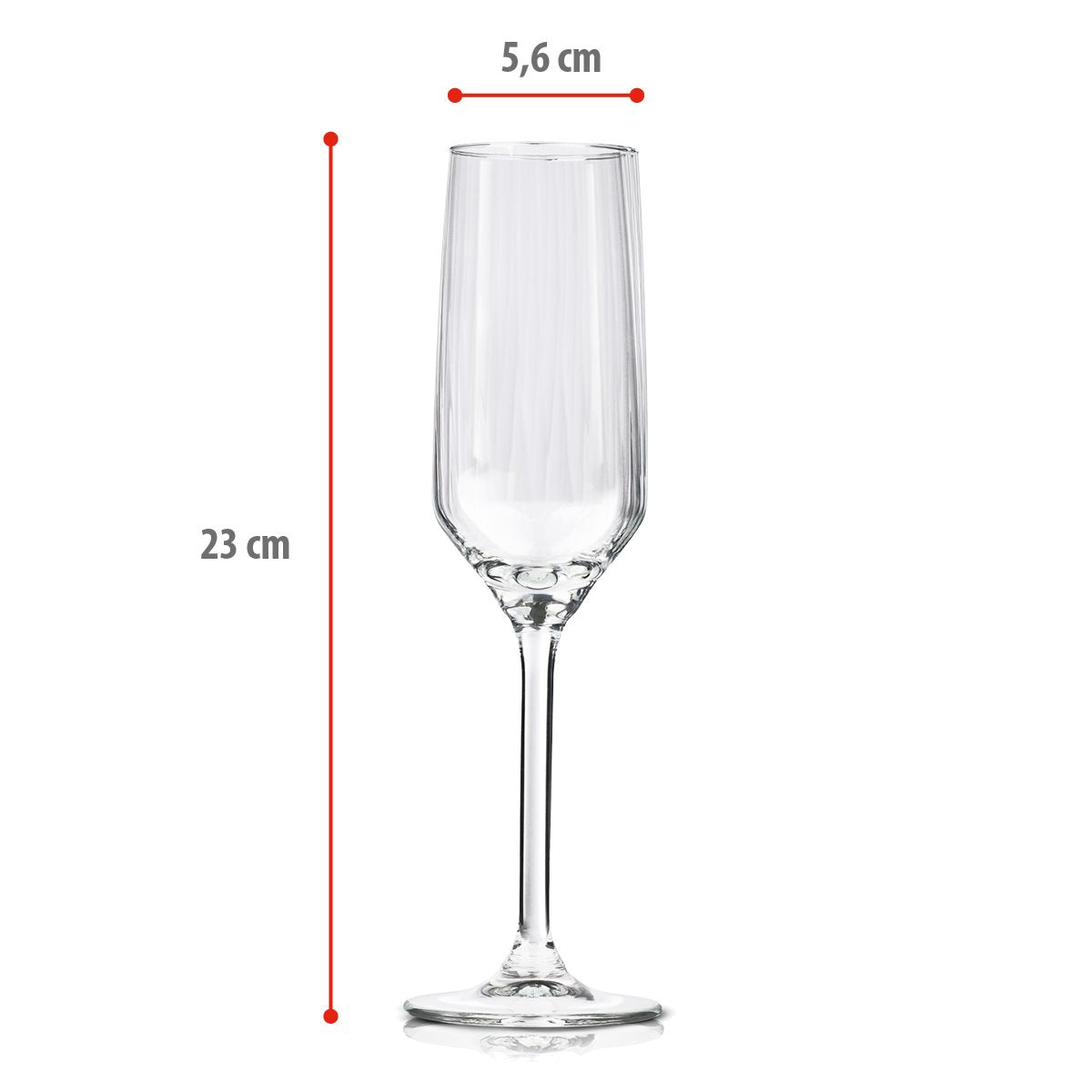 Champagneglas 220Ml 4Pc