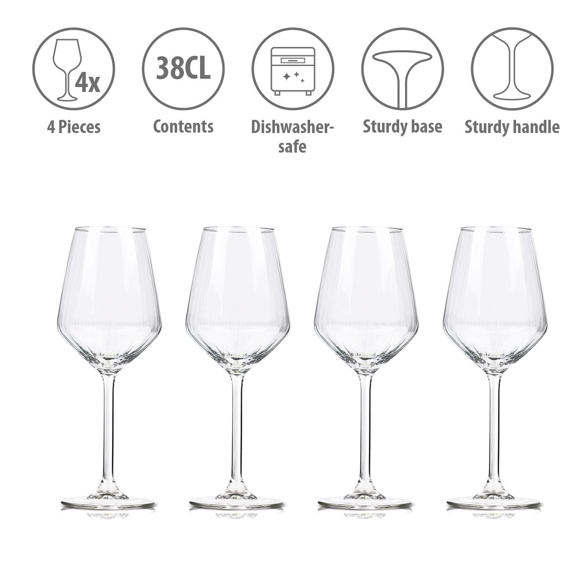 Wijnglas 380Ml 4 Stuks