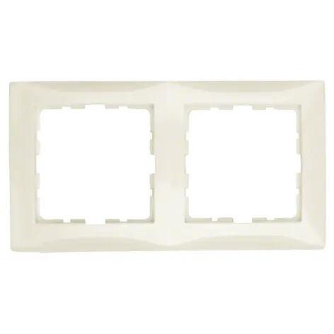 HAGER/BERKER Afdekraam 2-Voudig S.1 Serie Créme RAL 1013
