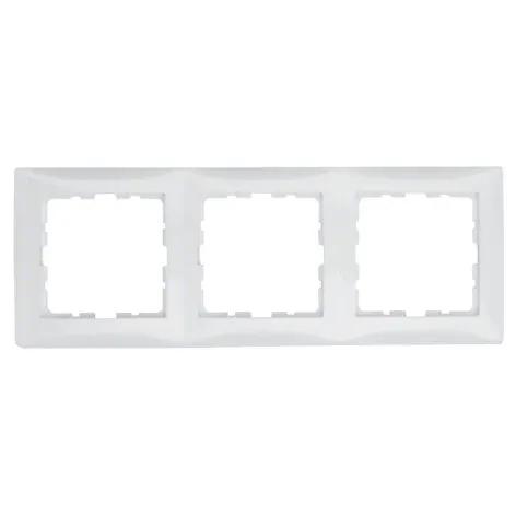 HAGER/BERKER Afdekraam 3-Voudig S.1 Serie Polar Wit