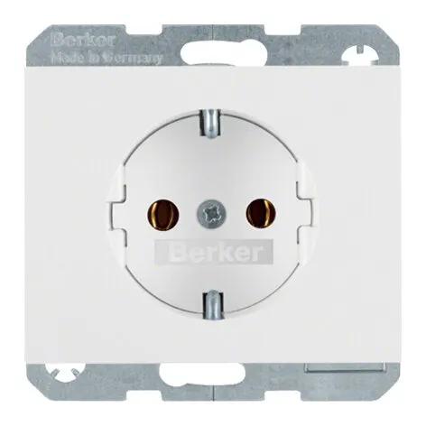 Hager Berker Wandcontactdoos 1-Voudig K1/K5 Serie Polar Wit