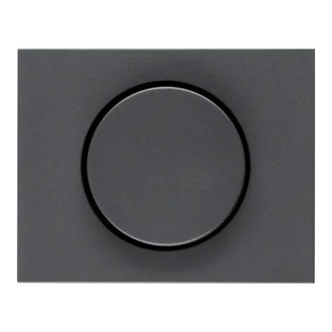 Hager Berker Dimmerknop Centraalplaat K1 K5 Serie Mat Antraciet