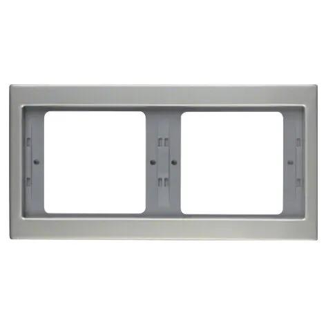 HAGER/BERKER Afdekraam 2-Voudig K1/K5 Serie RVS RAL 9022