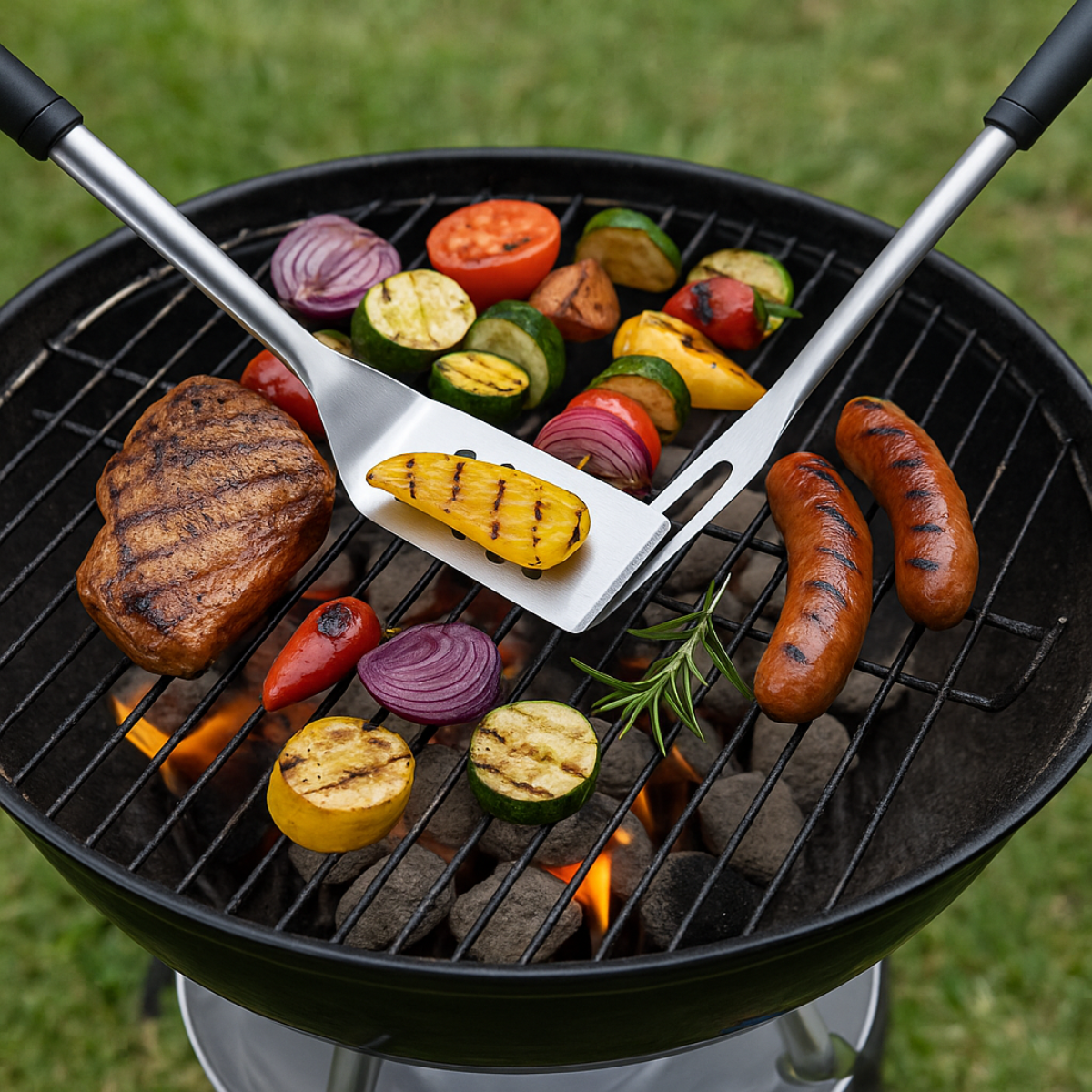 Bbq Tools 6Pcs 3*46,5Cm Ss