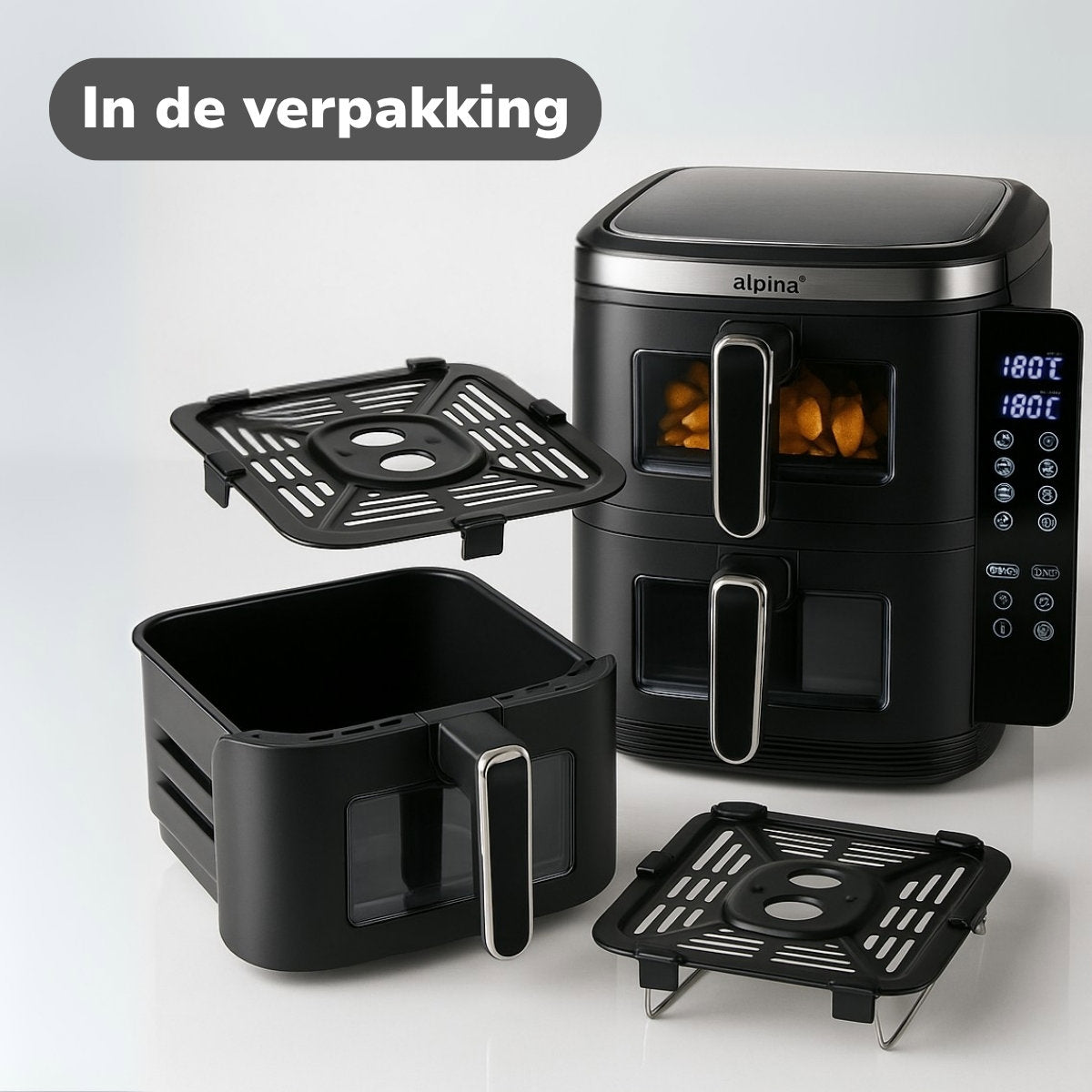 Alpina Heteluchtfriteuse 2800W 11L - Kunststof