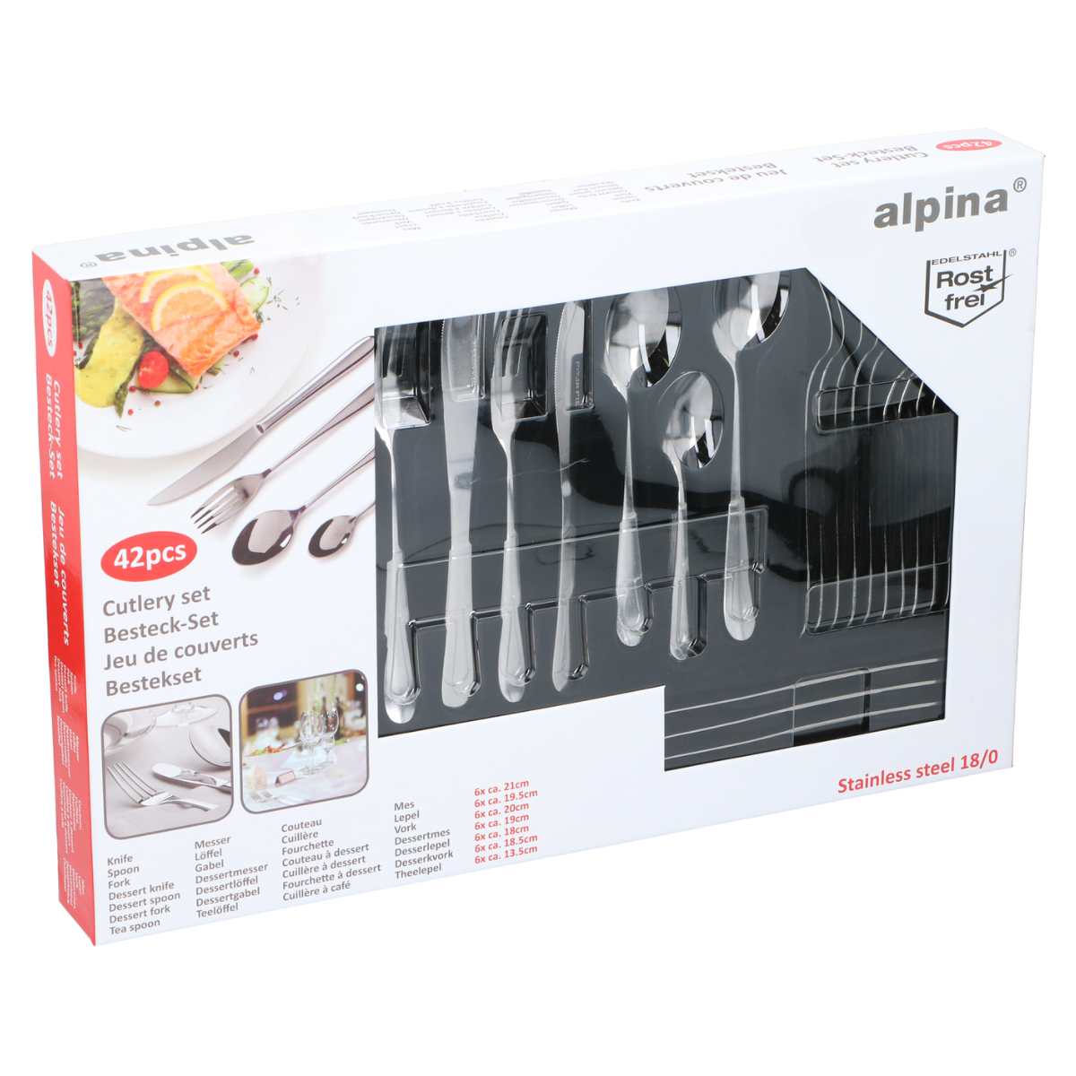 Cutlery Set 42Pcs Tumble Polis