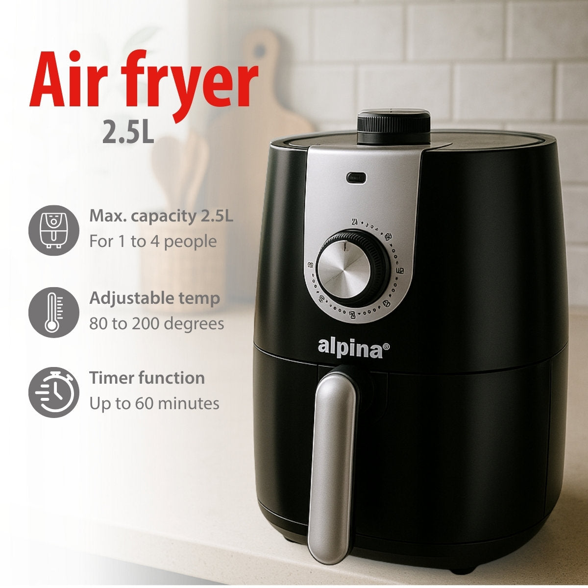 Airfryer 2,5L 900W