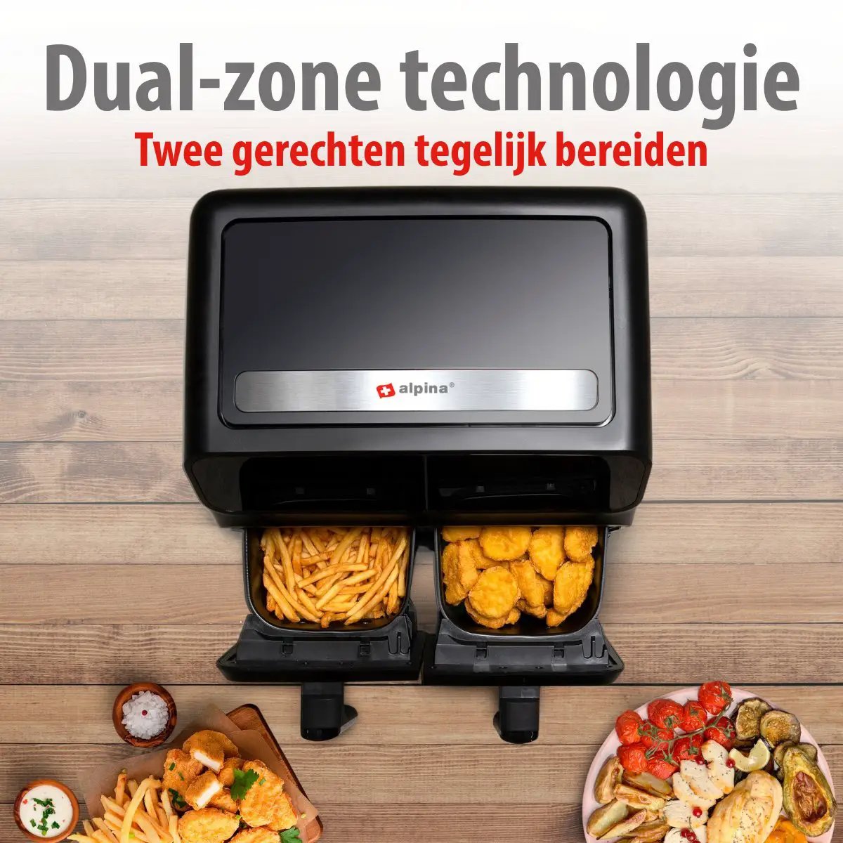Double Airfryer 8L 230V 1700W