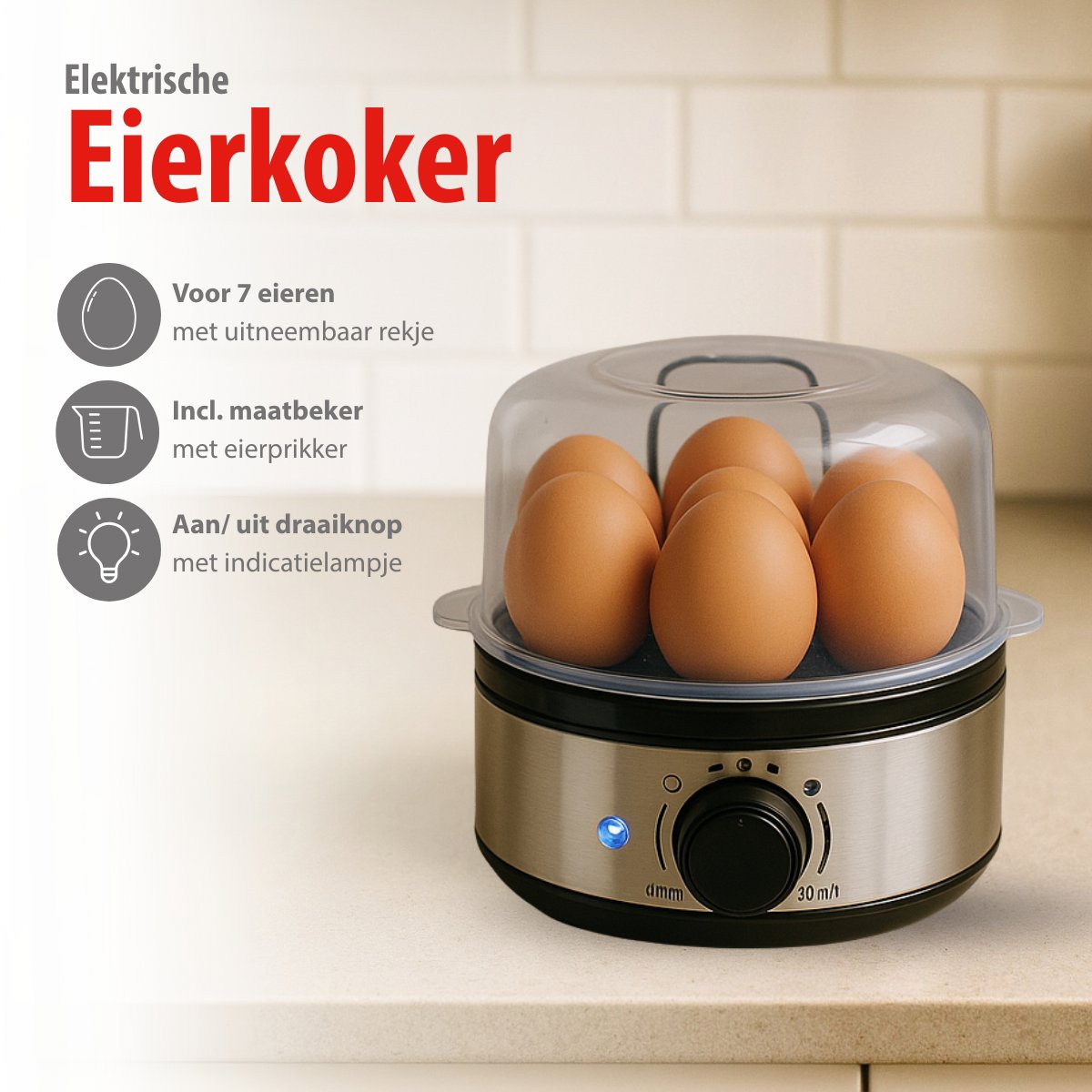 Alpina Eierkoker 400W - Kunststof
