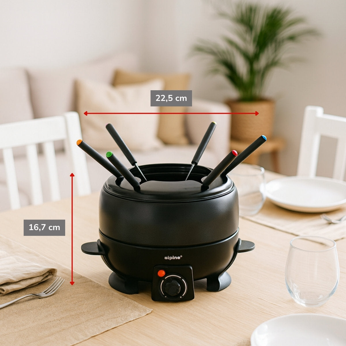Fondue Set 230V~ 800W 2,3L