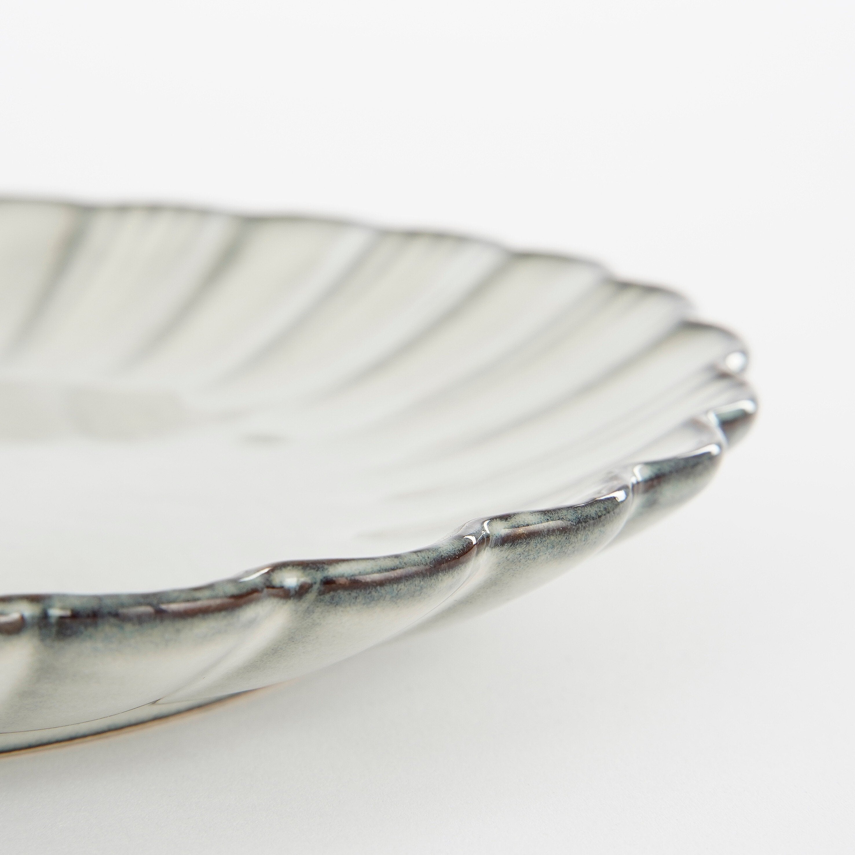 Corfu Breakfast Plate - H2,5 X Ø21 Cm - Ceramic - Grey