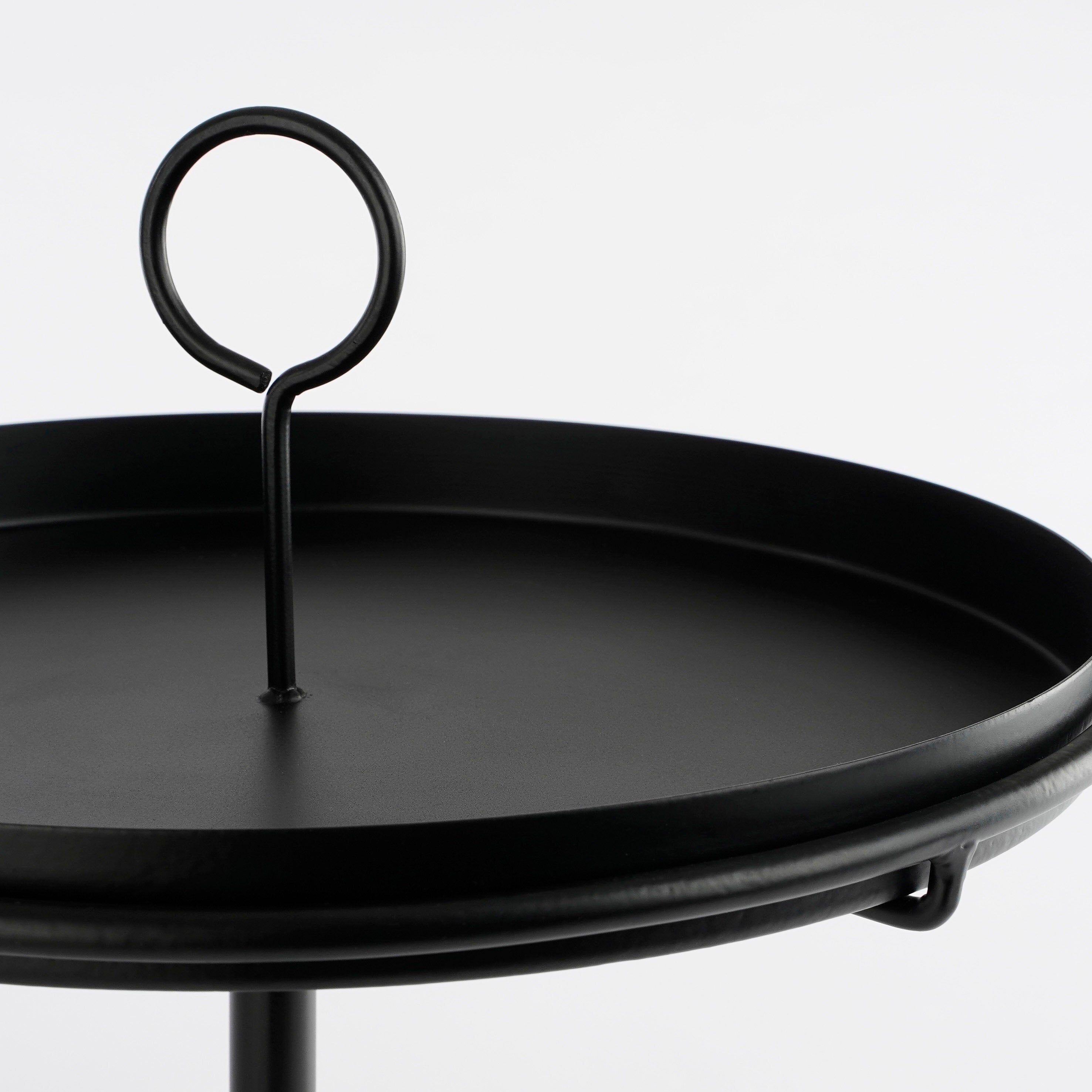 Aston Tray With Clamp Detachable Black - H30Xd30,5Cm