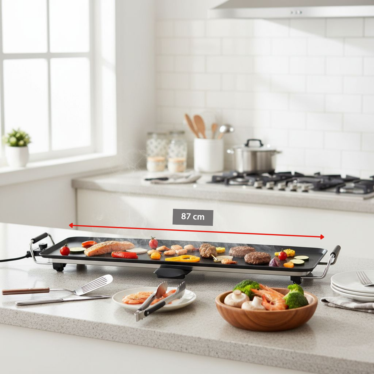 Grill Teppanyaki 1800W 87X23Cm