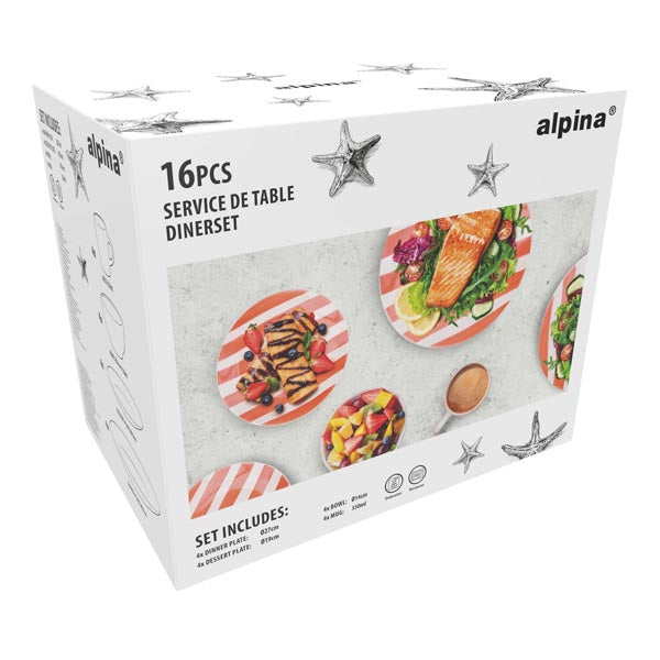 Alpina 4-Delige Servies Set