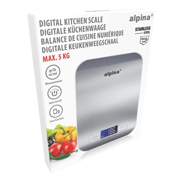 Alpina Keukenweegschaal 5Kg