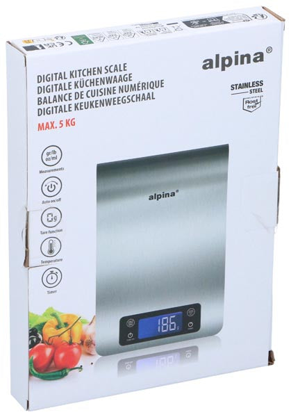 Alpina Digitale Keukenweegschaal 5 Kg