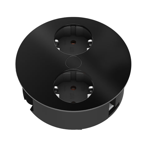 BACHMANN Twist Inbouw contactdoos Zwart