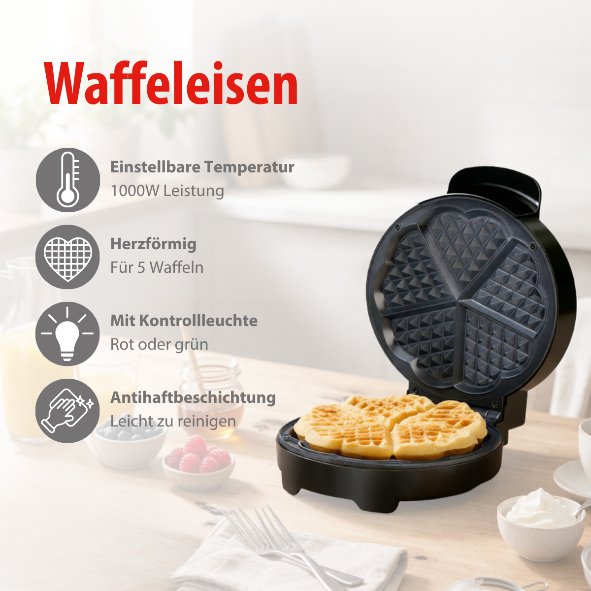 Alpina Wafelmaker 1000W