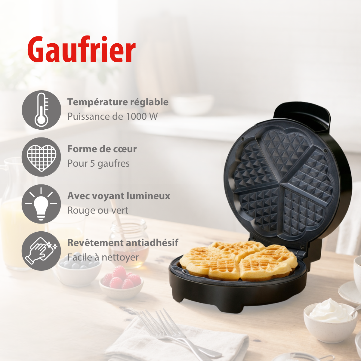 Alpina Wafelmaker 1000W