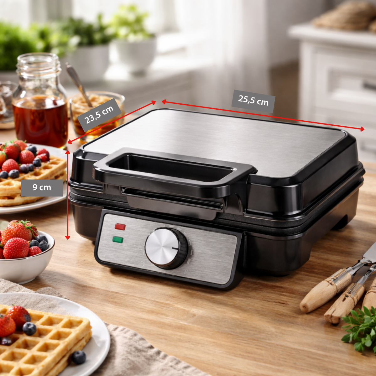 Alpina Wafelijzer 1200W Voor 2 Wafels