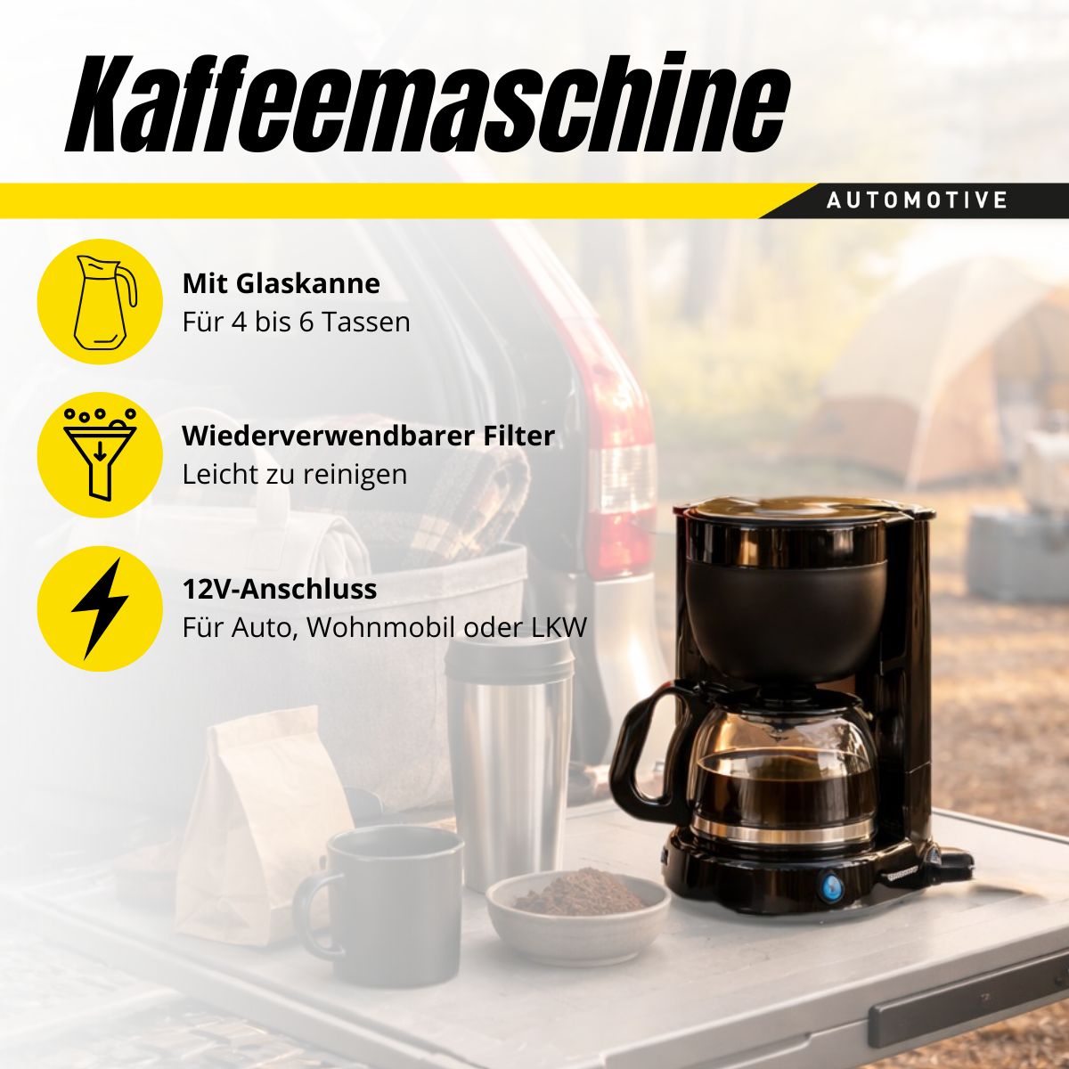 Coffee Maker 12V/170W