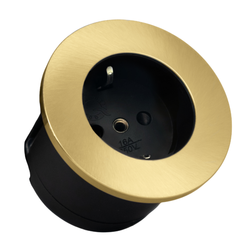 CARESSI CAPS Contactdoos Goud