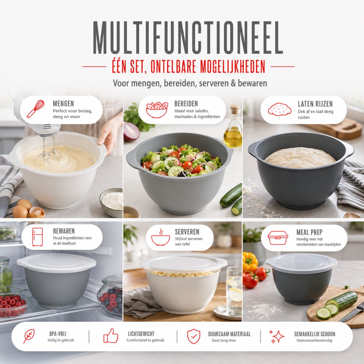 Mixing Bowl 6Pc
