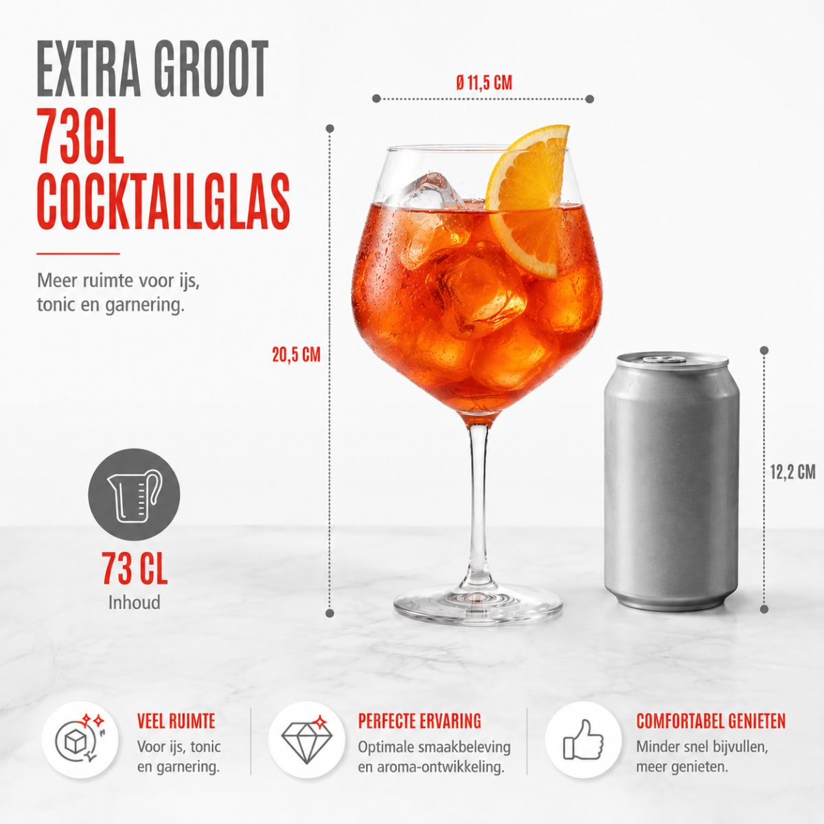Gin & Tonic Glass 730Ml 4Pc