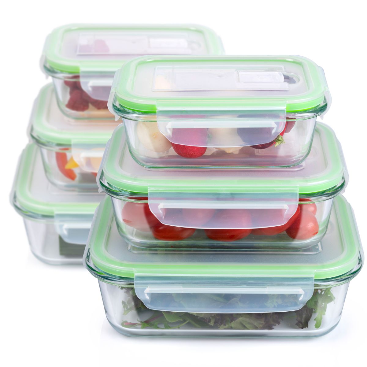 Food Container 12Pc 3Diff.size